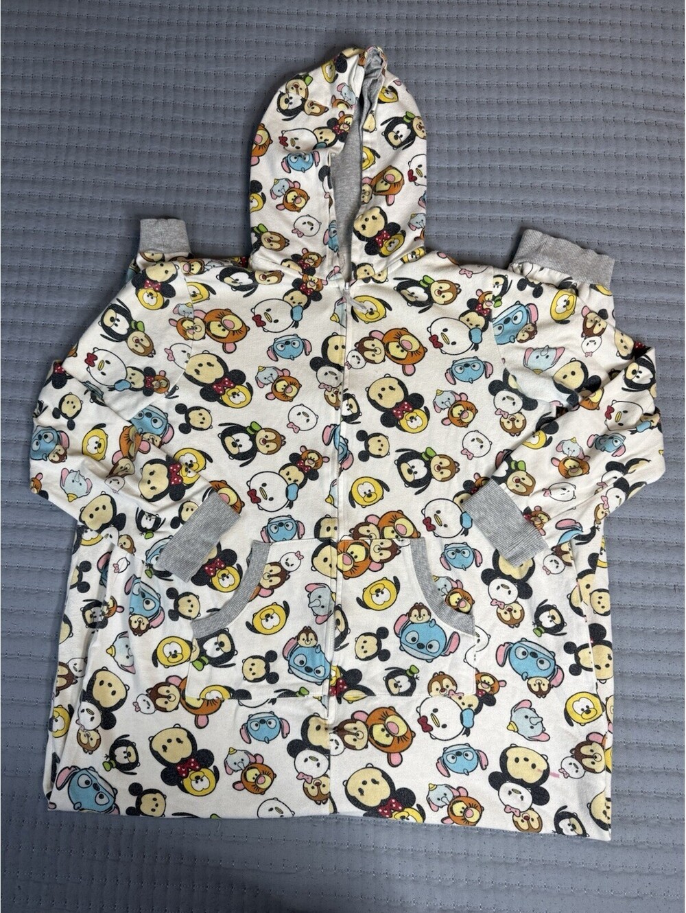 Disney Tsum Tsum Character Pajamas Full Body Womens M Jumper Hoodie